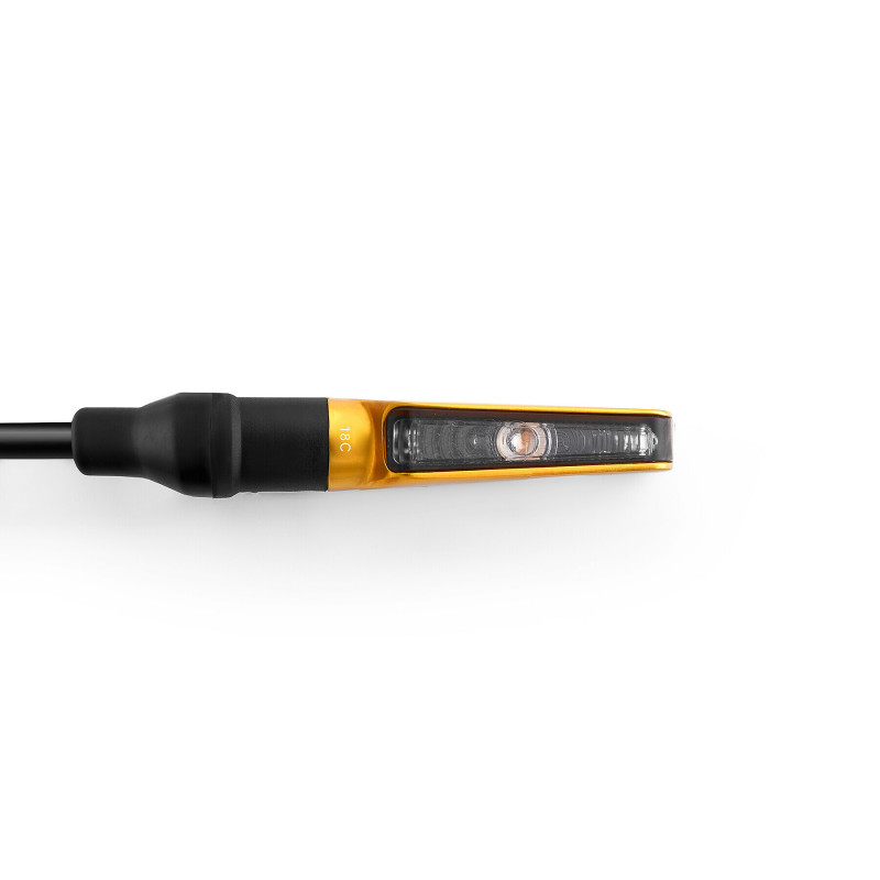 Corsa turn signal - Gold anodized, Front/Rear Rizoma picture 1 Corsa turn signal - Gold anodized, Front/Rear Rizoma picture 1