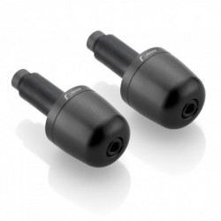 Handlebar ends - black anodized, Ø 32 mm Rizoma