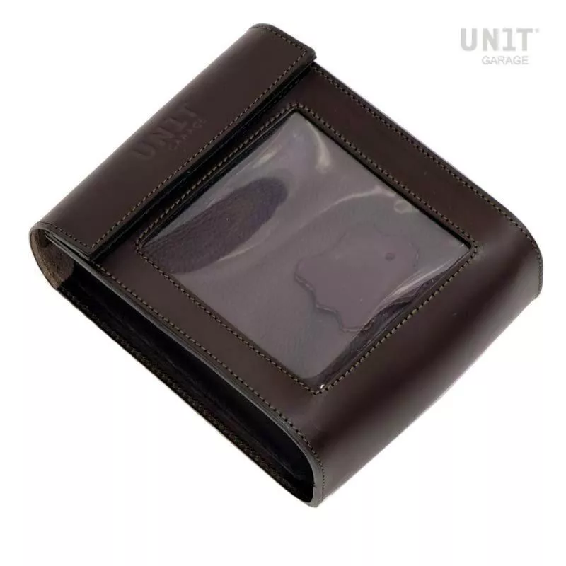 Unit Garage leather strap bag - brown