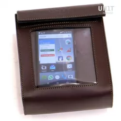 Unit Garage leather strap bag - brown