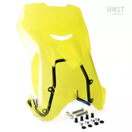 Pare-brise XL et support GPS Unit Garage BMW R 12 & R12 NineT - jaune