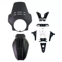 Windscreen and mudguard Paris Dakar Unit Garage BMW R 12 & R12 NineT - black
