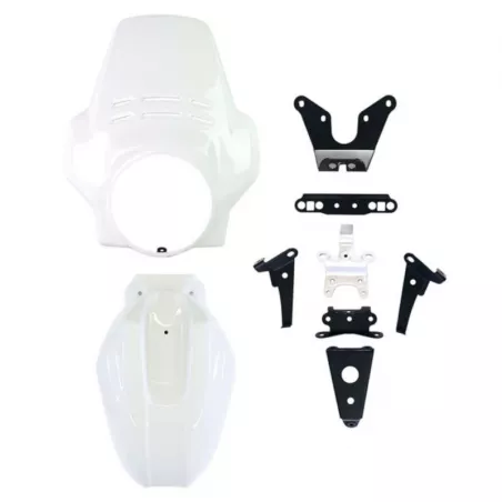 Windscreen and mudguard Paris Dakar Unit Garage BMW R 12 & R12 NineT - white