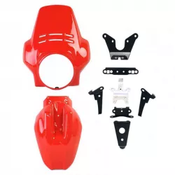 Saute-vent Fenouil et garde-boue Paris-Dakar Unit Garage BMW R 12 & R12 NineT - rouge