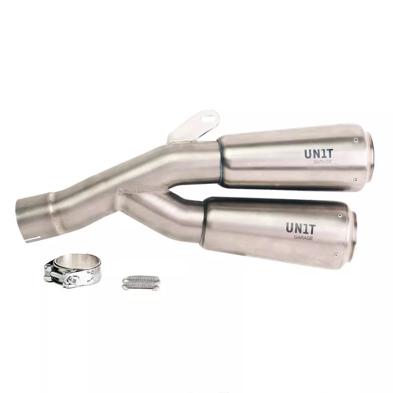 Unit Garage double low exhaust BMW R 12 & R12 NineT - stainless steel