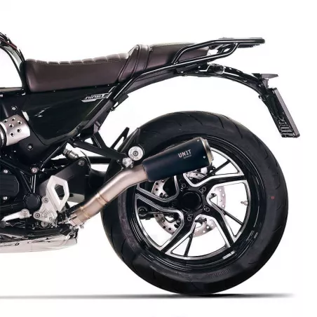 Silencieux bas Unit Garage BMW R 12 & R12 NineT - acier inoxydable/noir