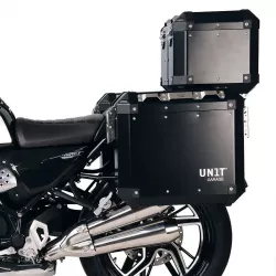 Paire de valises Atlas + cadres noirs Unit Garage BMW R 12 NineT - 34/40 litres