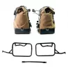 Paire de sacoches toile Cult beige/marron + cadres Unit Garage BMW R 12 NineT - 40/50 litres
