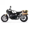 Paire de sacoches toile Cult beige/marron + cadres Unit Garage BMW R 12 NineT - 40/50 litres