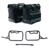 Paire de sacoches toile Cult noire/noire + cadres Unit Garage BMW R 12 NineT - 40/50 litres