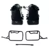 Paire de sacoches toile Cult noire/noire + cadres Unit Garage BMW R 12 NineT - 40/50 litres