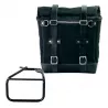 Set sacoche Scram noire/noire + support droit Unit Garage BMW R 12 NineT - 22/30 litres