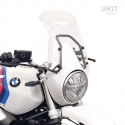 Unit Garage BMW R NineT Urban GS windscreen and GPS holder - transparent