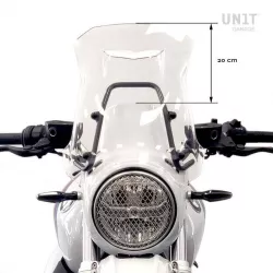 Unit Garage BMW R NineT Urban GS windscreen and GPS holder - smoked