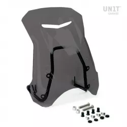 Unit Garage BMW R NineT Scrambler & Pure windscreen and GPS unit holder - smoked