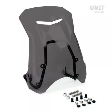 Pare-brise et support GPS Unit Garage BMW R NineT Scrambler & Pure - fumé