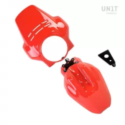Windshield & mudguard Paris Dakar Unit Garage BMW R NineT Urban GS - red