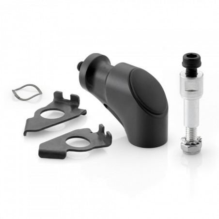 Kit de montage rétroviseur pour guidon - Anodisé noir Rizoma