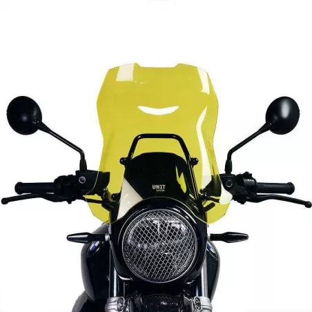 Unit Garage windscreen and GPS holder BMW R NineT - yellow