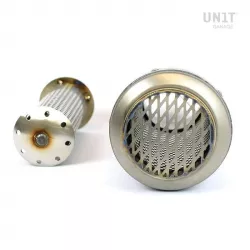 High muffler Unit Garage with grill BMW R NineT 2014-2020 - stainless steel