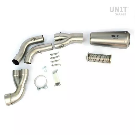 High muffler Unit Garage without grille BMW R NineT 2021-2023 - titanium