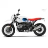 Garde-boue arrière Paris-Dakar avec plaque d'immatriculation Unit garage BMW R NineT - blanc