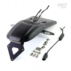 Paris Dakar rear mudguard with Unit garage BMW R NineT number plate - black