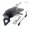 Paris Dakar rear mudguard with Unit garage BMW R NineT number plate - black