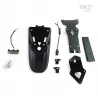 Paris Dakar rear mudguard with Unit garage BMW R NineT number plate - black
