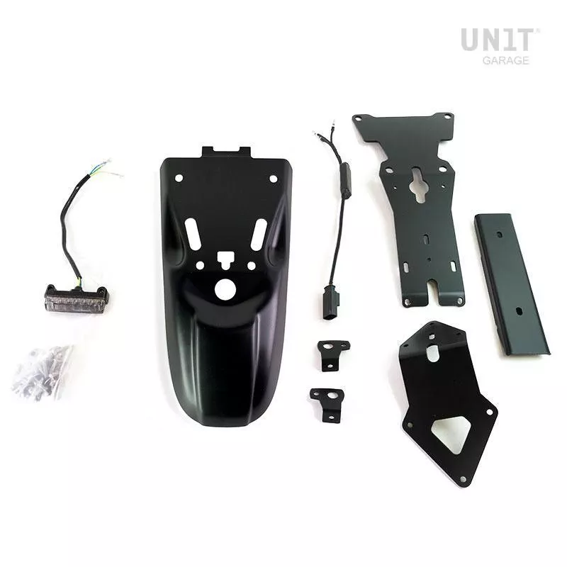 Paris Dakar rear mudguard with Unit garage BMW R NineT number plate - to paint