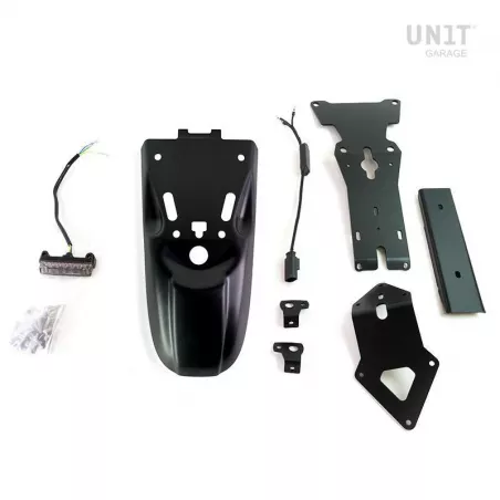 Paris Dakar rear mudguard with Unit garage BMW R NineT number plate - to paint