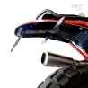 Paris Dakar rear mudguard with Unit garage BMW R NineT number plate - red