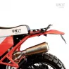 Garde-boue arrière Paris-Dakar avec plaque d'immatriculation Unit garage BMW R NineT - rouge