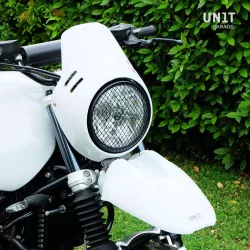 Garde-boue avant haut Paris-Dakar Unit Garage BMW R NineT Urban GS - blanc