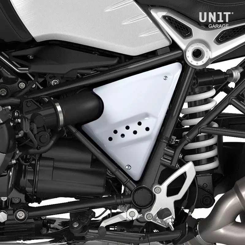 Caches latéraux Unit Garage BMW R NineT - blanc