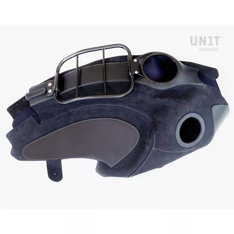 Protège-réservoir + porte-bagages suédé Unit Garage BMW R NineT - Jet Black