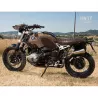 Unit Garage BMW R NineT tank cover + suede luggage rack - Moss Grey