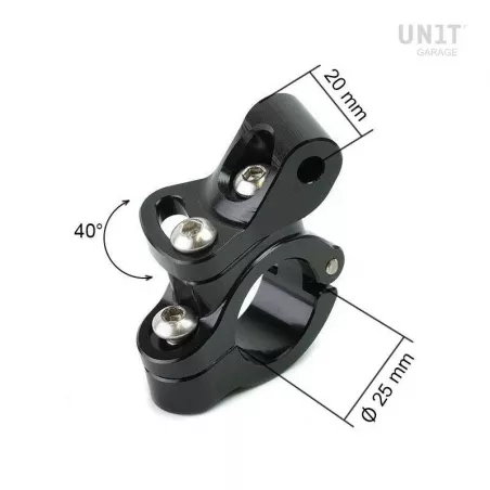 Adjustable bracket for BMW R NineT Unit Garage alternating headlights