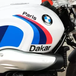 Autocollant réservoir Sport Automobile Paris-Dakar Unit Garage BMW R NineT