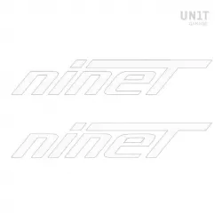Autocollants nineT Unit Garage BMW R NineT - blanc