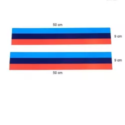 2 BMW Motorsport Bumper Stickers Unit Garage - 50x9 cm