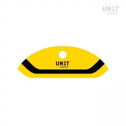 Unit Garage plate sticker - yellow