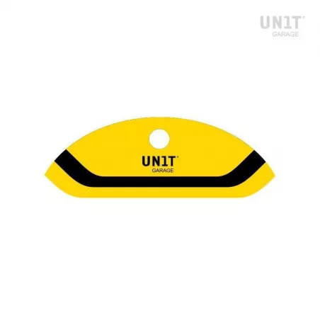 Unit Garage plate sticker - yellow