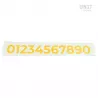 Unit Garage Number sticker - yellow