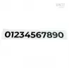 Unit Garage Number sticker - black