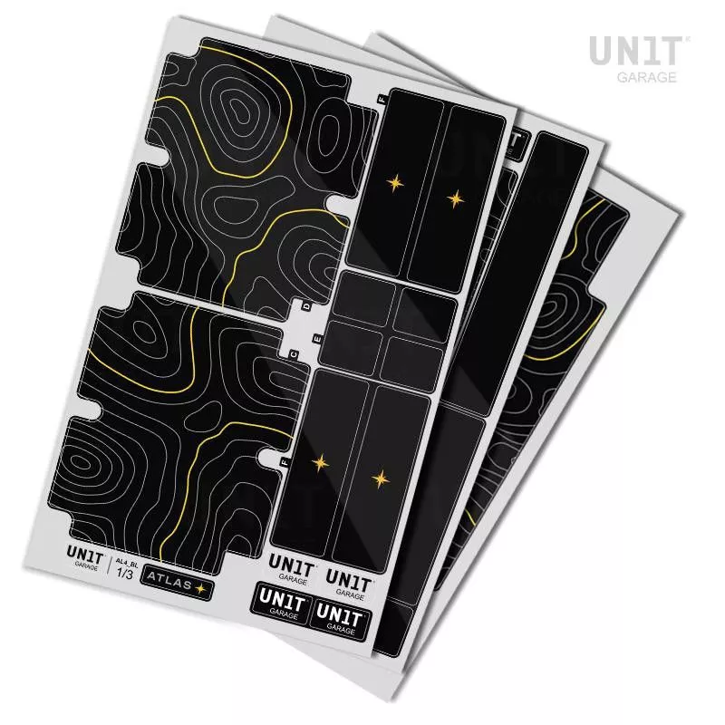 Autocollants de top-case Atlas Unit Garage