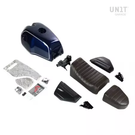 Kit NineT /7 brown saddle Unit Garage BMW R NineT - blue