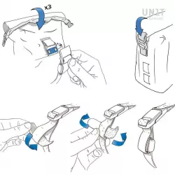 Set sacoche Khali + support Unit Garage BMW R NineT - 20/26 litres