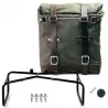 Green Scram bag + BMW R NineT Unit Garage holder - 22/33 liters