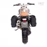 Set 2 sacoches toile beige + support Unit Garage BMW R NineT - 20/28 litres